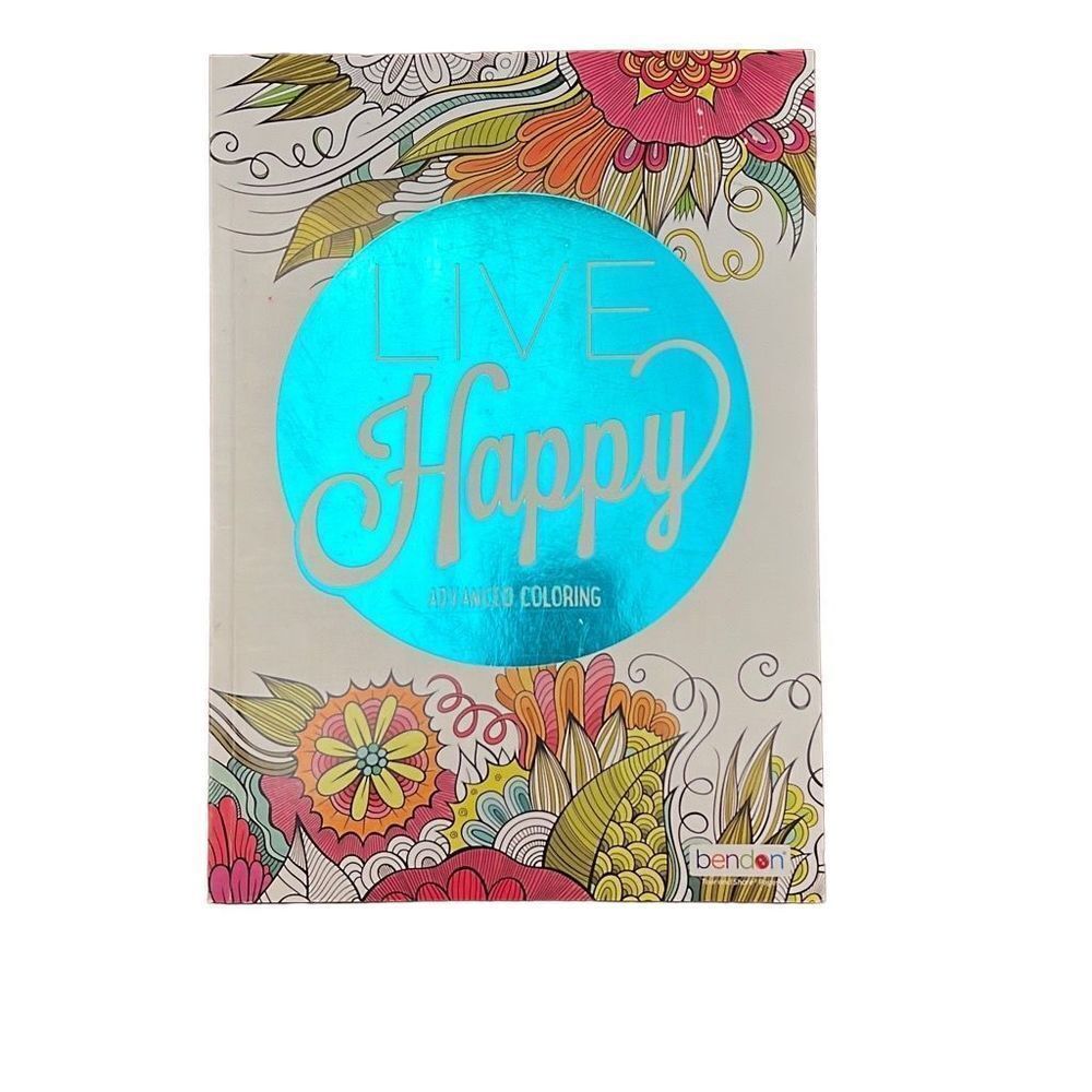 Live Happy Advanced Coloring Book‎